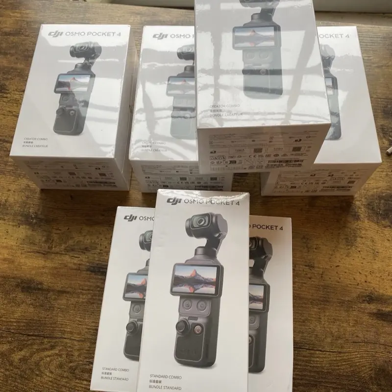 DJI Osmo Pocket 4 Standard Combo UHD Gimbal Camera Touchscreen USB-C Black