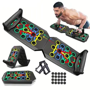 Foldable Pushup Plate,Portable Pushup Bars,Floor Standing Pushup Handles,Men's and Women's Strength Training Gym Equipment,Home Gym Spring Gym Equipment,Exercise Accessories,,Fitness Equipment