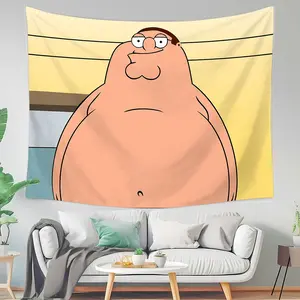Peter Griffin Rug, Fun Design Wall Decor, Funny Tapestry, Tapestry Wall Hanging, Perfect for Dorms & Bedrooms, Must-Have Item for Showcasing Humor Style