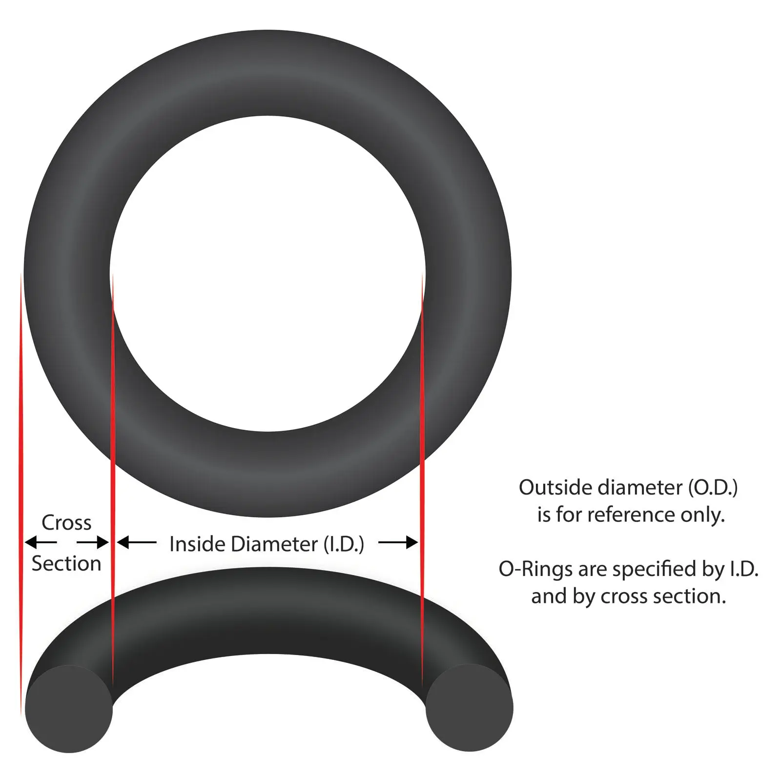 O-Ring, Pentair Triton C-3, Flange Adapter