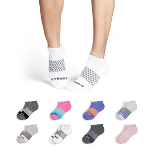 Pack 1,3,5 BB Ankle Socks for Women, Men | Multi Colors Unisex Running Socks, Seamless Toe, Compression Socks | Unisex Size S M L