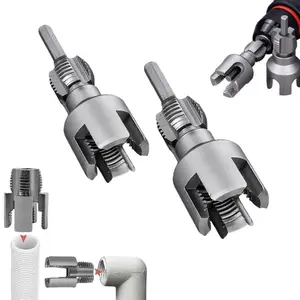 1/2'' 3/4'' PVC Pipe Thread Cutting Tool Integrated Internal & External Pipe Threading Tool Upgrade Pipe Thread Cutting Tool for Plumbing DIY Repairs