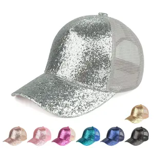 C.C Glitter Trucker Cap Hat for Women - Shine Bright and Stay Cool with Eye-Catching Glitter, Breathable Mesh, and Effortless Style for Everyday Glam