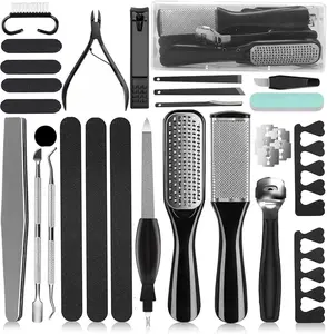 36 in 1 Pedicure Kit, Professional Pedicure Tools Foot Rasp Foot Dead Skin Remover for Home & Salon Care