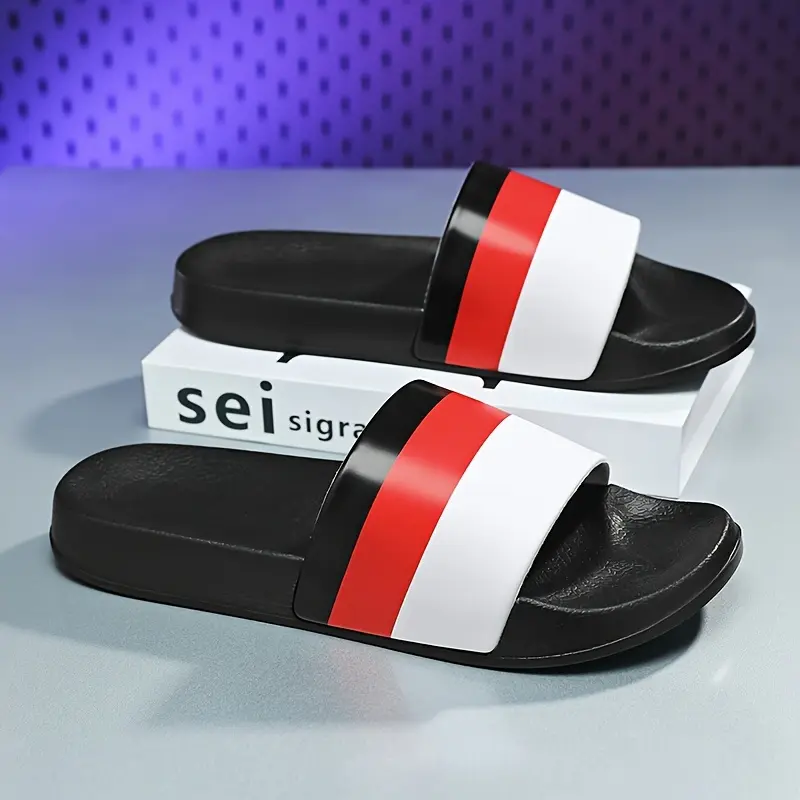 Fashion slides  White Slide Sandals with Black Logo and Red & Green Stripes Gucci White Slide Sandals for Men for sale - eBay main image 2