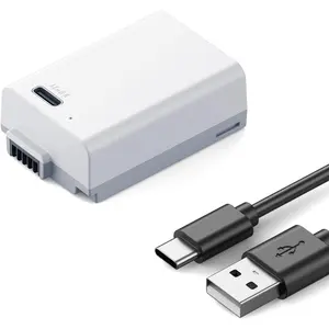 K&F CONCEPT EN-EL25/EN-EL25A 1250mAh Camera Battery, 2H Fast Charge Type-C USB Charging, Protection Accessories for Nikon Z50ii, Z50, Z30, Zfc & MH-32 Charger