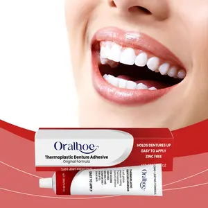 Oralhoe Thermoplastic Denture Adhesive for Comfort and Aesthetic Care, Secure Your Dentures with Improved Comfort and Stability