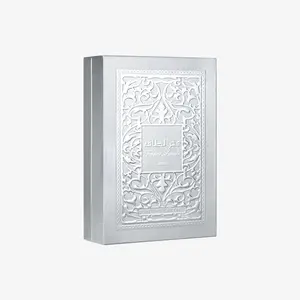 Lattafa Fakhar Platin Eau de Parfum for Men - 100ml Single Item Spicy Woody Fragrance with Bergamot, Ginger & Sandalwood, Bold Modern Long-Lasting Arabic Regular Edition Perfume