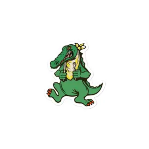 Jer's Alligator Guitar Sticker