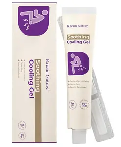 Kreain Nature Soothing Cooling Gel for Anal Skin Care, Hemorrhoid Cream for Itching, Swelling, Burning and Discomfort Relief - 0.7Oz Tube