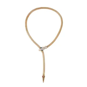 OIDEA Women's Bendable Snake Choker Necklace - Adjustable Length, Animal Figure, Coil, Embedded Stones, High Magnetic Clasp Jewelry for Daily Wear, Adjustable Length Necklaces, Animal Figure Necklaces,summerwins