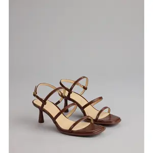 On Point Strappy Sling-Back Stiletto Heels