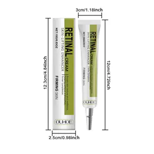 Ouhoe Retinol Brightening Firming Night Cream, Moisturizing Soothing Fine Texture, Reduces Fine Lines, Suitable for Sensitive Skin, 15g