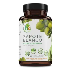 Zapote Blanco(White)90 Capsules(1500 mg per Serving)Reinforced w/Garlic,Hawthorn Berry,Parsley & Ginkgo Biloba-Extra Strength Herbal Formula Overall Wellness,100% Natural,Vegan,Non-GMO by Bexpertsusa