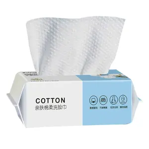 Disposable Face Towels - Wet and Dry Dual Use, Travel cleaning tissue - Facial Cleansing Wipes Makeup Removal & Facial Skincare Cleanser Cosmetic