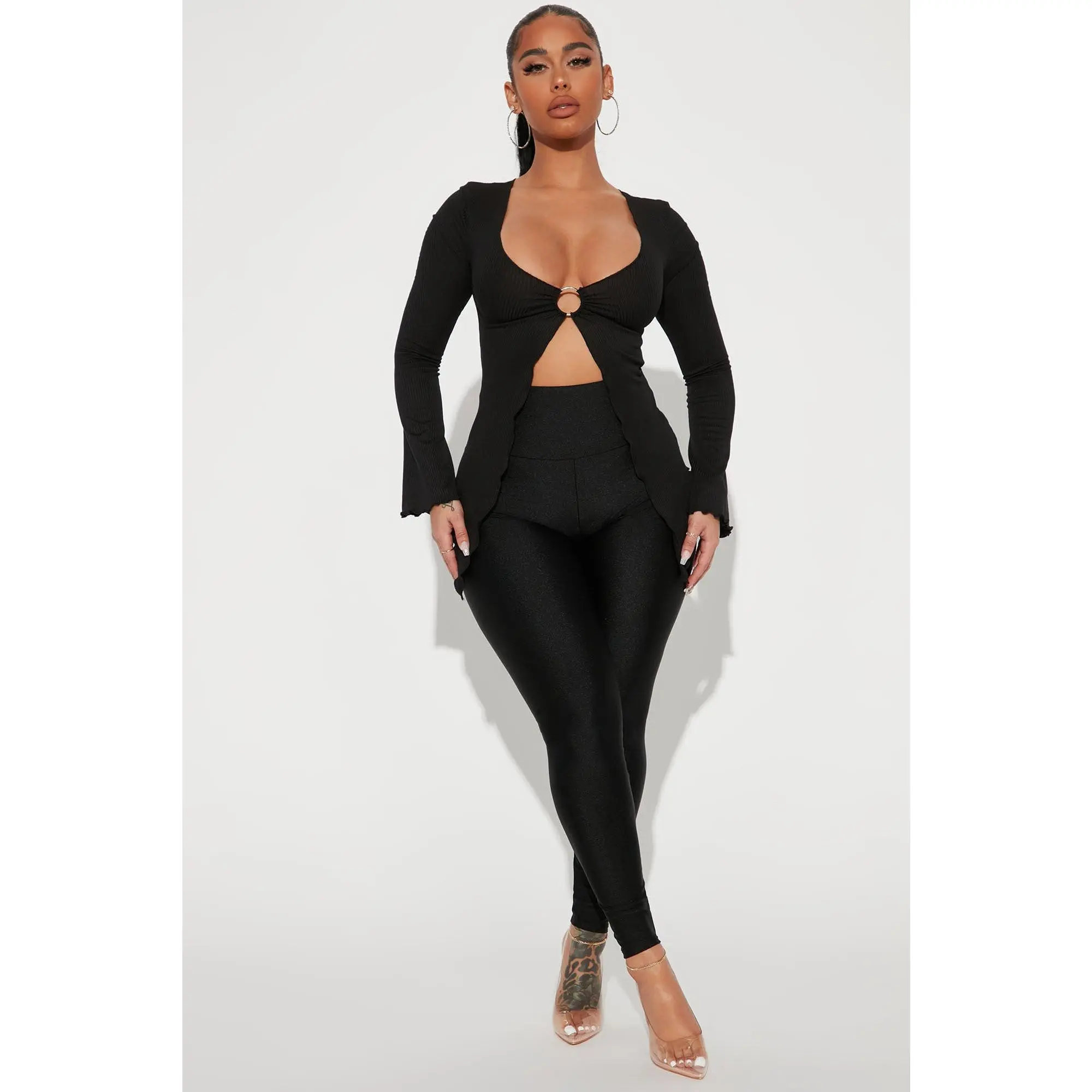 Brianne High Rise Leggings - Black