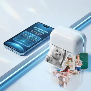 Mini Portable Thermal Printer, Portable HandheldPrinter, Print Pictures Photos Labels To-Do Lists,Ideal for Work Life Learning, Perfect Holiday Gift