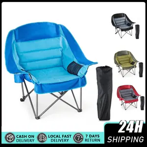 Camp Hammock Camping Chair, Swinging Portable Folding Camp Chairs for Adults Max 400lbs Heavy Duty Foldable Oversized Rocker with Aluminum Alloy Frame Cup Holder for Outdoor Beach Patio Sport Camp chair - A 450-pound durable folding chair equipped
