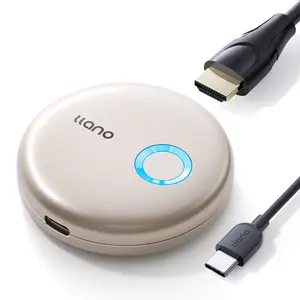 llano T1 Wireless HDMI Transmitter Adapter, Wireless Transmitter, Streaming Media Video/Audio/File HDMI Wireless Extender from Laptop, PC, Smartphone to HDTV Projector Monitor