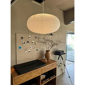 large White Oblate Pendant Lamp Shade 55.5cm(21.85in) Chinses lantern Home Decor Paper Ceiling Lampshade