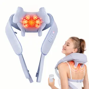MASGRE Cordless Back and Neck Massager, Upper and Lower Back Massager with Heat, Deep Tissue 6D Kneading Massage Pillow for Shoulder, Leg and Body Muscle Pain Relief, Gifts for Valentine's Day