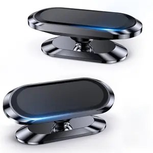 Car Magnetic Phone Holder [2 Pack], Strong Magnet Car Mount, 4-Piece Set, Fits iPhone & Samsung, Dashboard Installation, Car Phone Stand