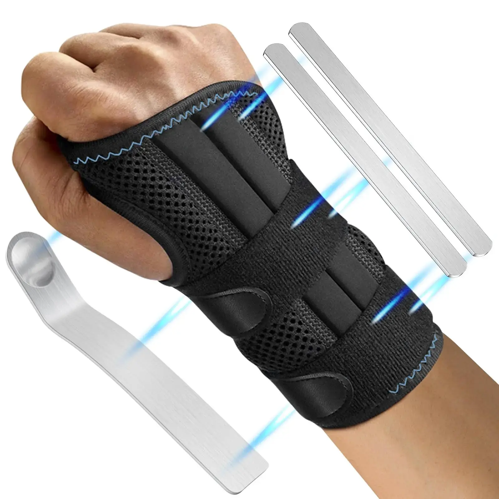 Breathable Wrist Support Brace, Adjustable Compression Wrist Wrap for Daily Activities