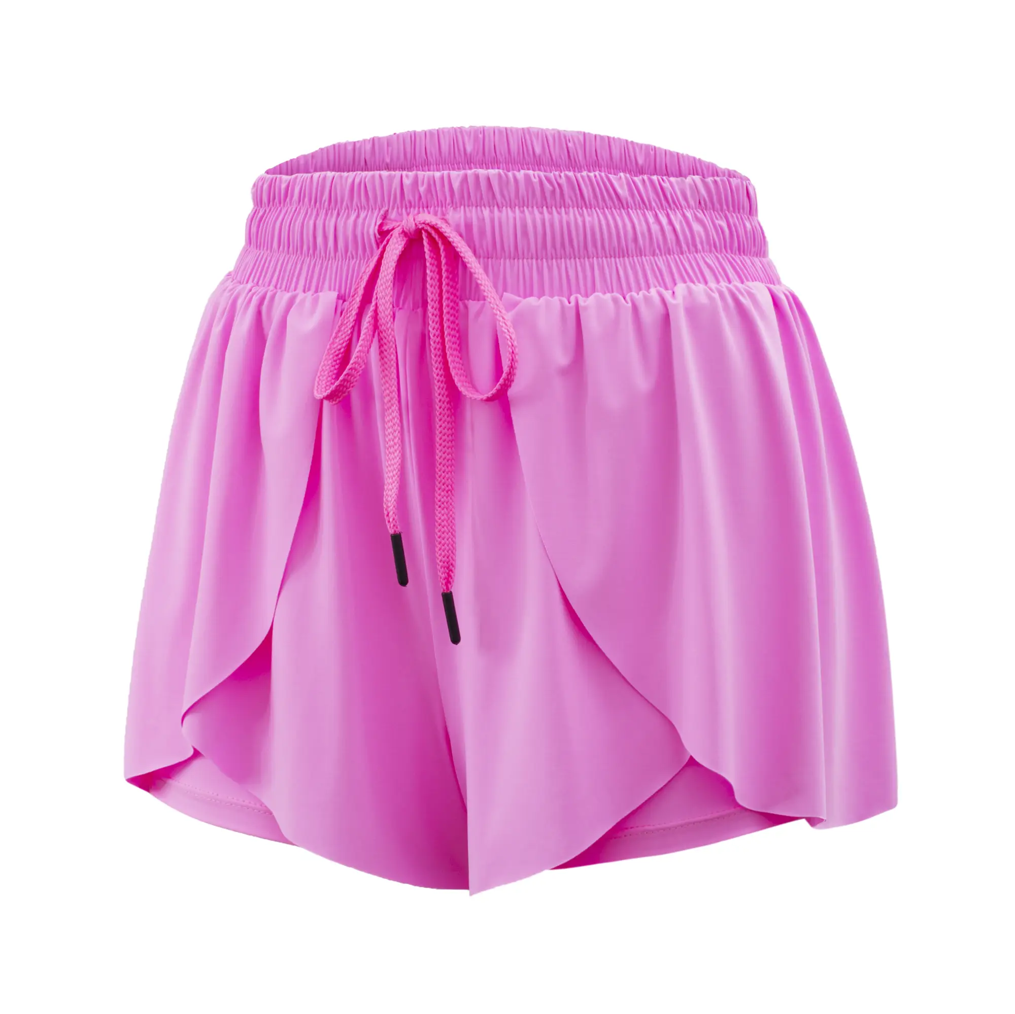 2 in 1 Flowy Running Shorts for Women Gym Yoga Athletic Workout Active Wear Tennis Skirt with Pockets Butterfly Sweat Spandex Cheer Skort Teen Girls C