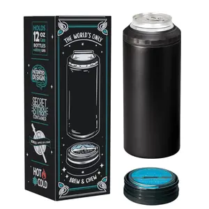 TheChewzie Brew & Chew Koozie. Chill Your Brew and Stash Your Chew/Zyn & Other Discreet Items in the Patented, Hidden, Secret Stash Container. mug