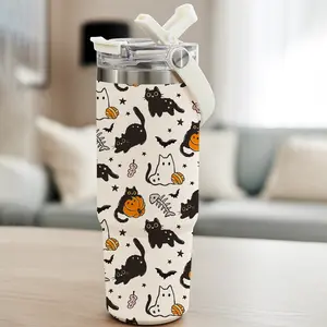 AuraCup 1Pc 30oz Reusable Food Grade Stainless Steel Cup for School, Outdoor, Office, Portable Leak-proof Car Thermos Cup, Tumbler, Keeps Cold for 24 Hours, Valentine's Day Gift, Large capacity to meet daily water intake