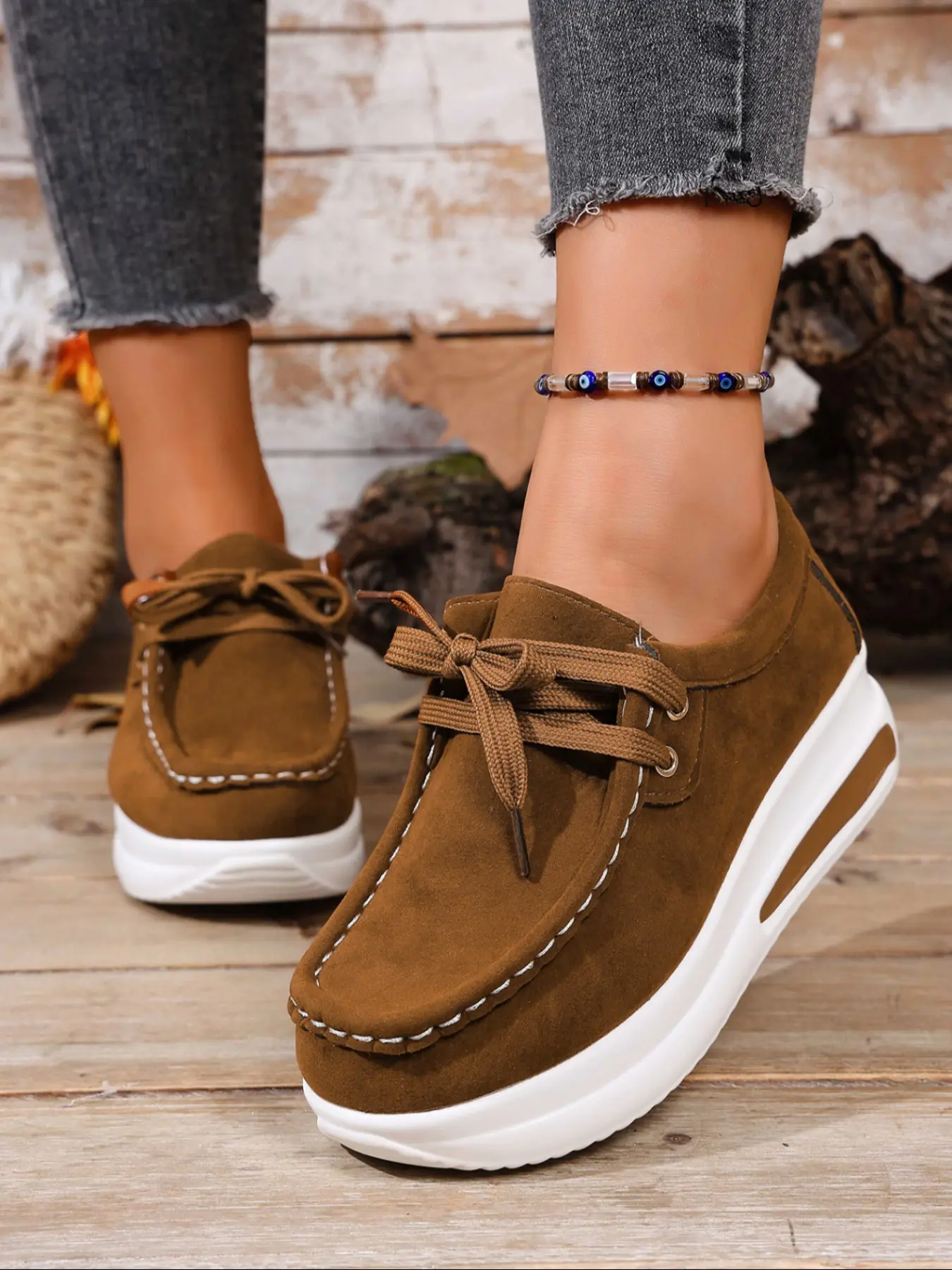 New Lace-Up Thick Sole Casual Athletic Shoes, Sneaker, Casual Sneakers Shoes, Trainer, Casual Sporty Trainers, Sports Shoes, Comfortable Versatile Design, Eye-Catching Style, Perfect for Daily Wear & Outdoor Activities, Walking Shoes, Footwear