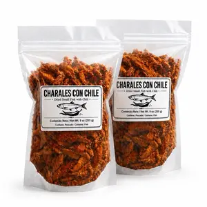 Botana Charales Secos con chile Dried and Dehydrated Charales Snack 2 x 9 oz Perfect for Snacking 18oz total