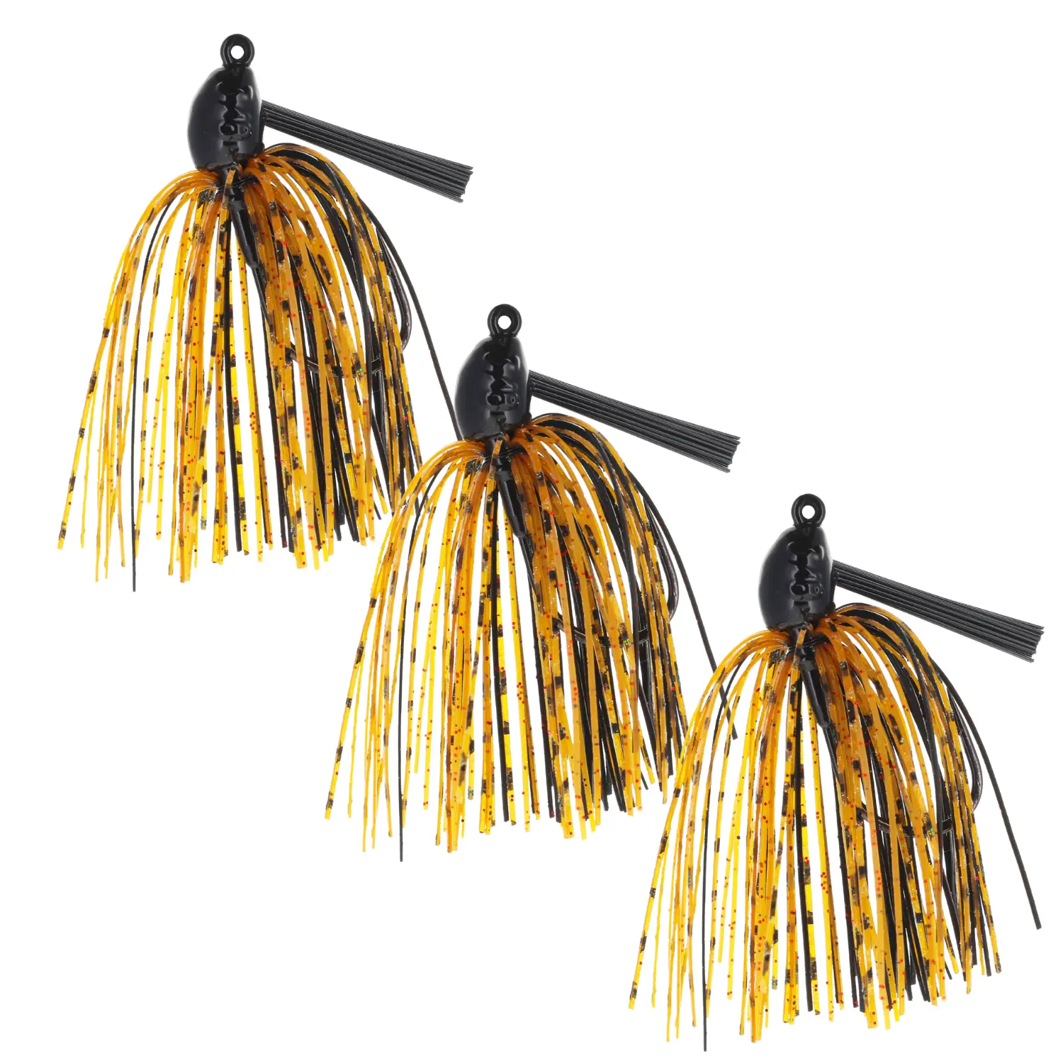 Reaction Tackle Swim Jigs, Weedless Jig Head Lures for Bass & Pike, Realistic Silicone Skirt with Bluegill Pattern, 3-Pack or 6pc Fishing Lure Set, Artificial Fishing Lure
