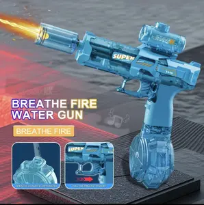 Ultimate Battle Water Gun Powerful Electric Water Gun, Water Blaster Automatic Squirt Gun with Glowing Muzzle 320cc High Capacity, Up to 32 FT Range, Outdoor Summer Party Toy OutdoorFun for Adults &Kids Toys #Summervibes