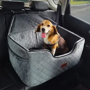 Dog Booster Car Seat Pet Car Seat for Medium Large Dog up to 55 Lbs Gray Does not apply Does not apply