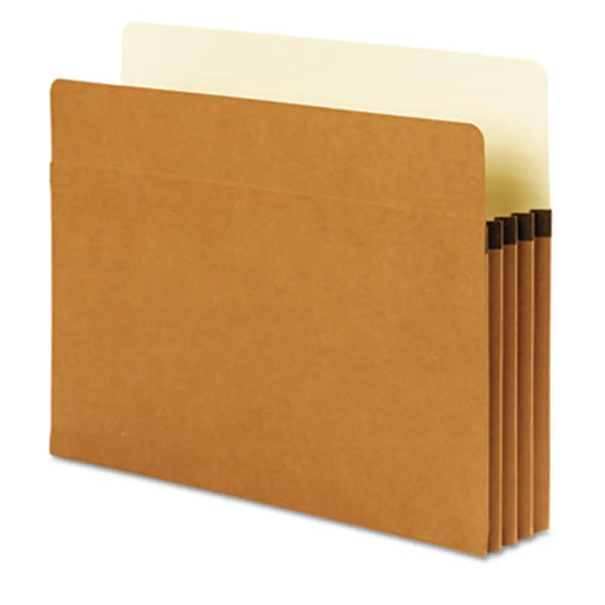 Smead 73230 SuperTab Redrope Pocket Accordion File Folder, 3.5 Inch Expansion, Letter Size, 90% More Visible Labeling Area, Bulky Document Management Solution, Easy Bulky Document Organization, 25-Box Pack
