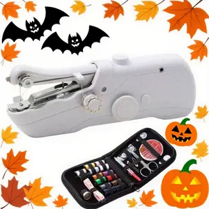 A handheld electric portable mini sewing machine suitable for DIY clothing sewing and accessory sets(Battery not included)