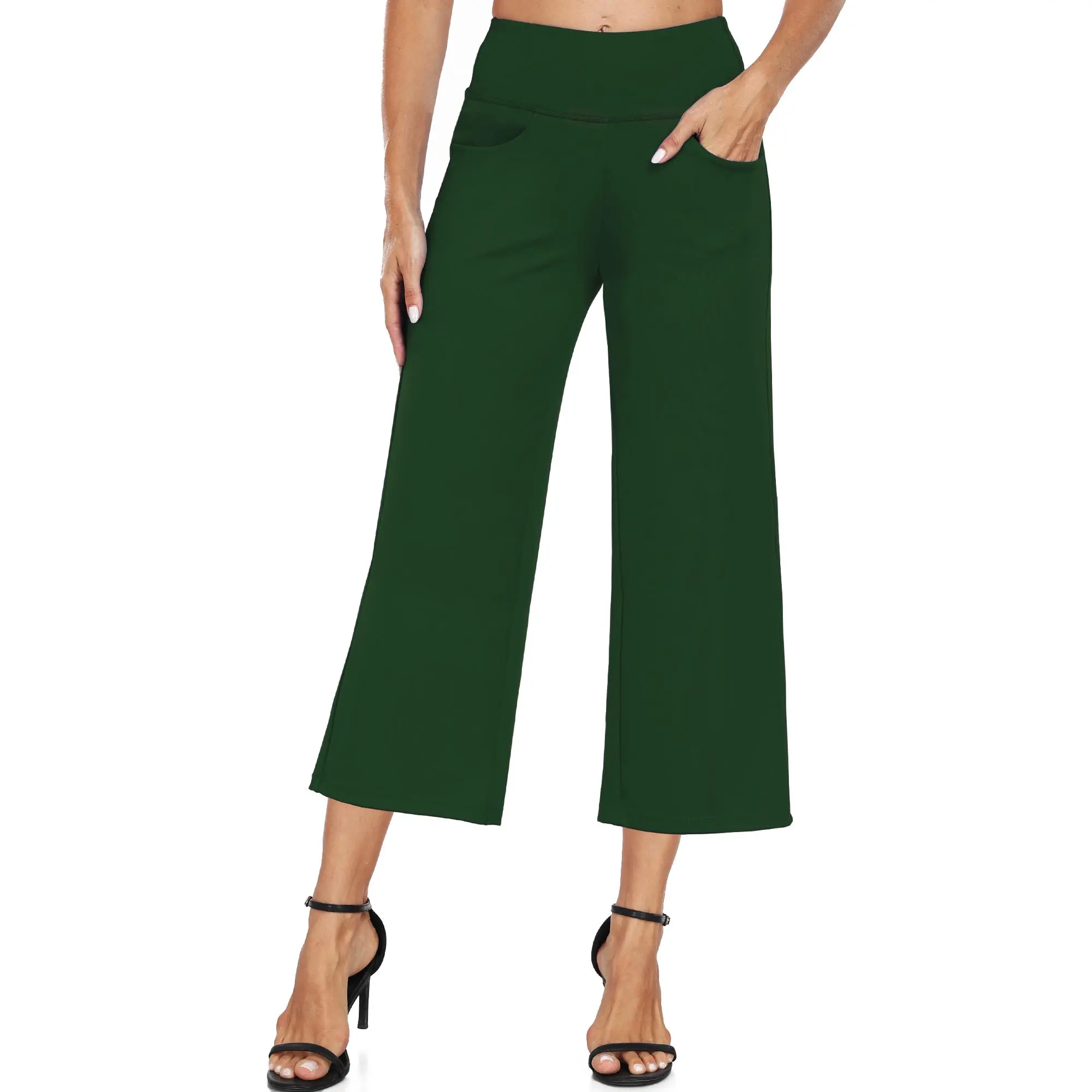 CADMUS High Waist Yoga Pants Women Wide Leg Pants with Pockets Stretch Dress Casual Sweatpants Petite/Regular/Tall Womenswear Bottom