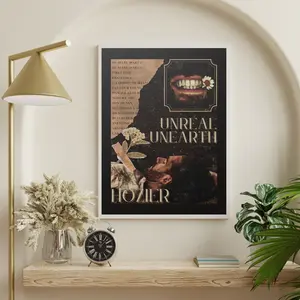 Hozier Unreal Unearth Satin Poster - Vintage Indie Rock Wall Art Hozier Unreal Unearth Satin Poster - Vintage Indie Rock Wall Art