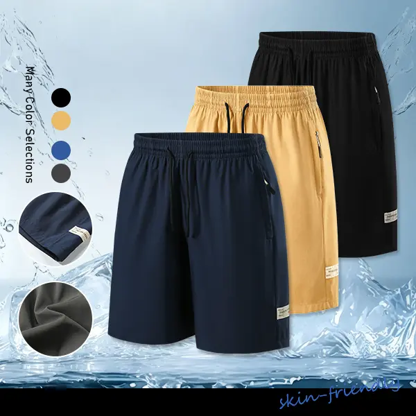 Men’s summer casual shorts, skin-friendly quick-dry fabric, loose Bermuda shorts suitable for running and fitness; comfortable athletic shorts; beach shorts.