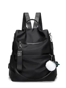 Women's Nylon Backpack, Lightweight Casual Multi-Functional Shoulder Bag, Anti-Theft Design, Ideal for Daily Commute & Travel, Includes Accessories, Travel Backpacks