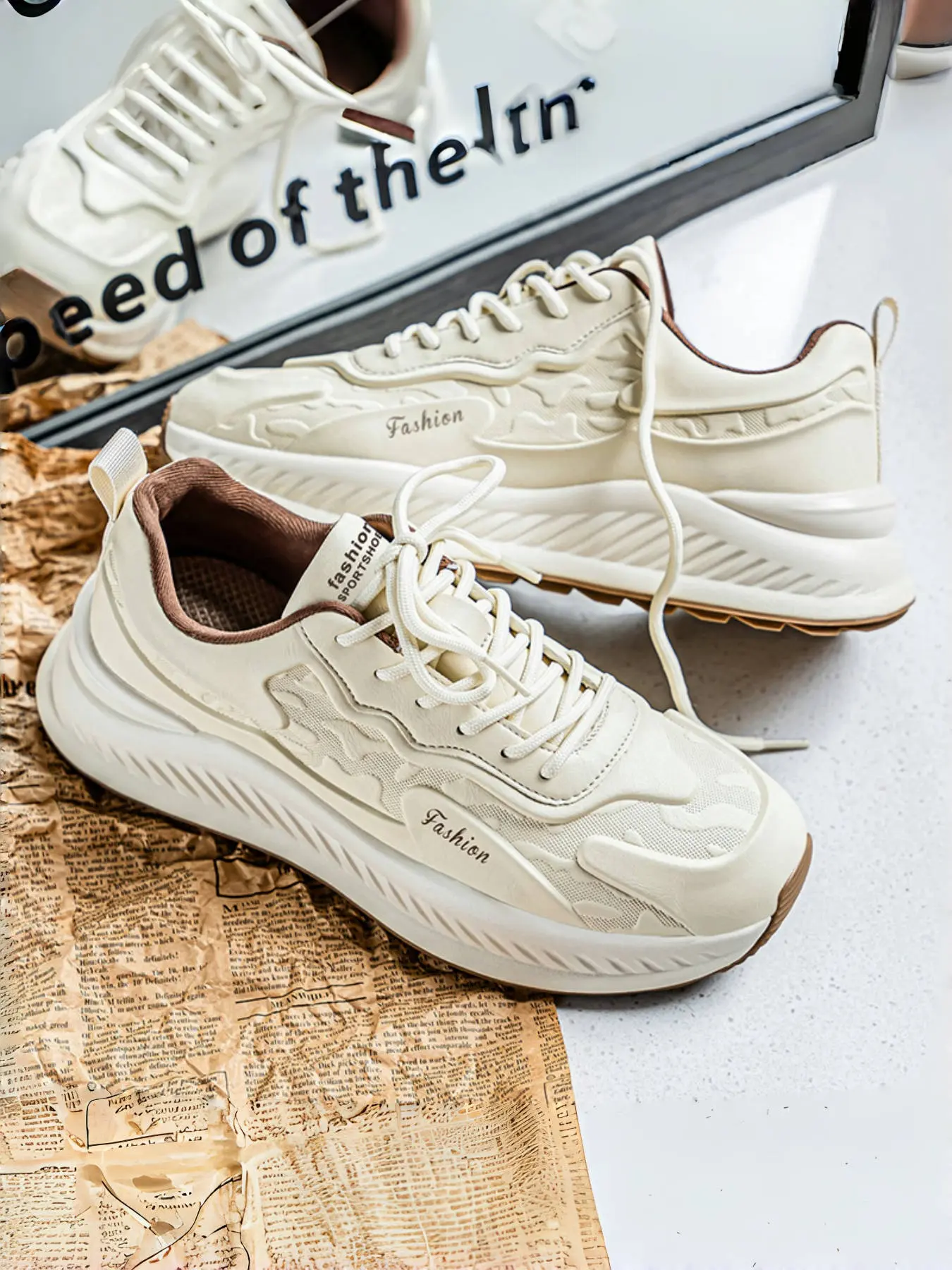 Men's Height Increase Dad Shoes | Breathable Platform Sneakers | Modern Everyday Wear