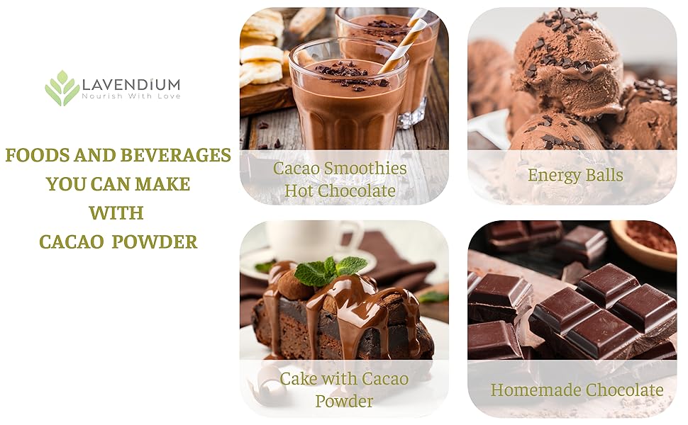 【FreshDrinkUS】 25oz (1.56 lbs) Cacao Powder, 100% Natural & Pure Cacao Powder, Unsweetened Cacao Powder, Rich Chocolate Flavor, Perfect for Baking & Smoothies, Non-GMO, Gluten-Free, Chocolate Beverage