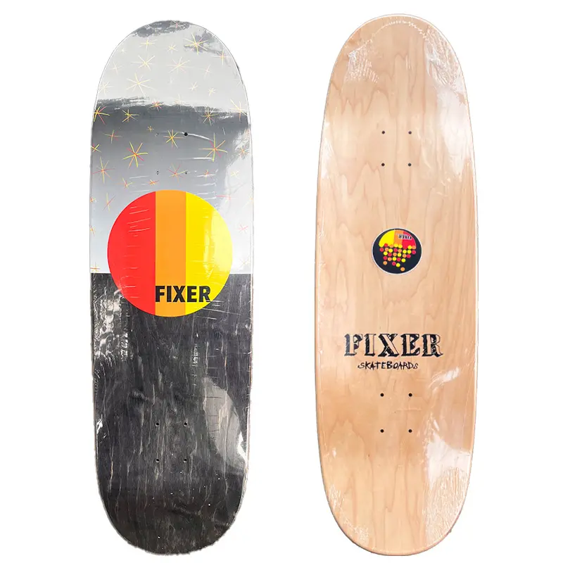 Fixer Stars Drifter Shaped Skateboard, 9.5 inches, Assorted Veneers, Full Bodied, High Rip Ability, Mild Flavor