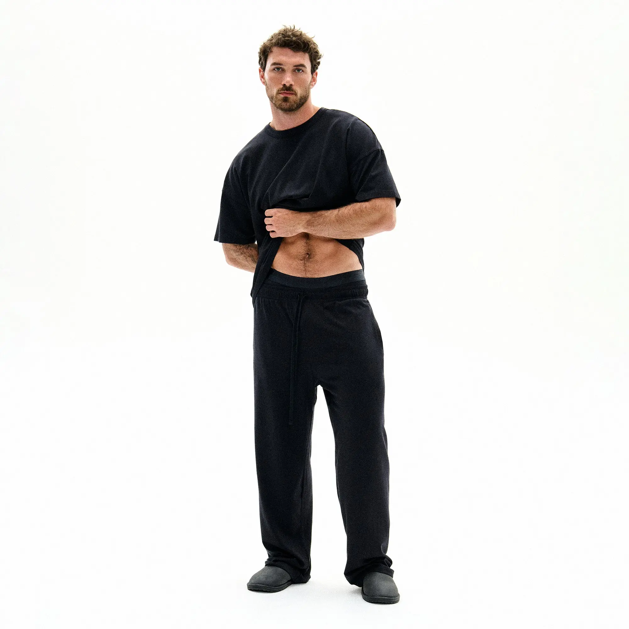SKIMS JERSEY LOUNGE MENS RELAXED STRAIGHT LEG PANT