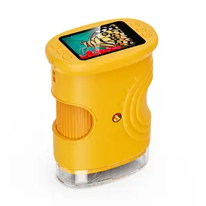 1000X Handheld Digital Microscope, 2.0 Inch Screen Rechargeable Mini Pocket Microscope Portable Educational Gift for Kids Students