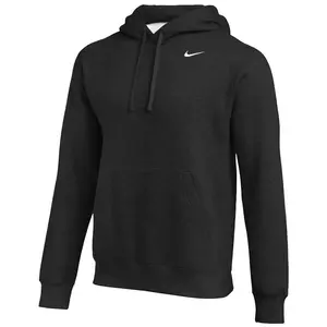 Nike Men's Team Club Pullover Hoodie CJ1611 80% Cotton 20% Polyester Classic Coverage Knit Fabric with Adjustable Hood Soft Brushed Back Fleece Long Sleeve Menswear