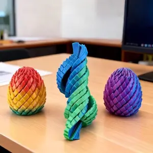 3D Printed Slime Ball Fidget Toy, Desk Decor, Stress Relief Dragon Egg, Office & Living Room Sensory Decoration, Ideal Travel Companion