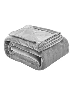 VEVOR King Size Blanket 108 x 90 inches Lightweight Throw Blanket for Bed Grey Soft and Cozy Throw