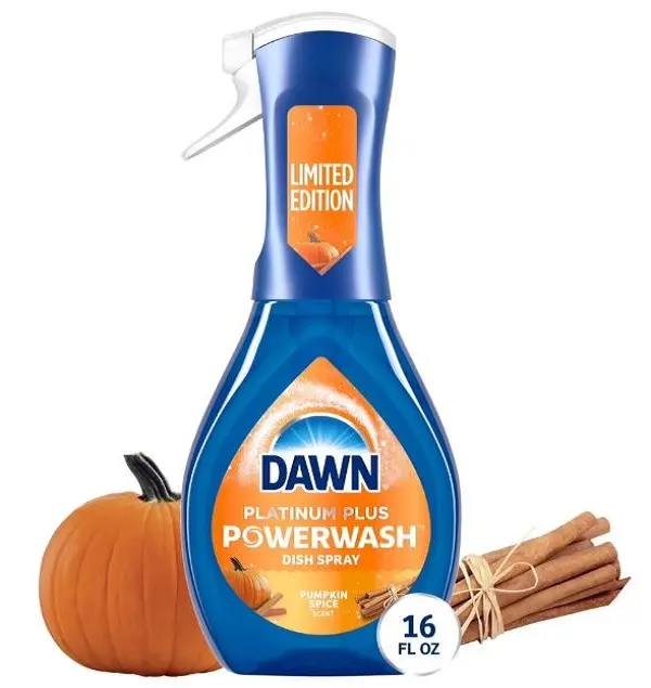 Dawn Powerwash Spray, Dish Soap, Dishwashing Liquid, Pumpkin Spice, 1 Starter Kit, 16 fl oz Cleaning Household